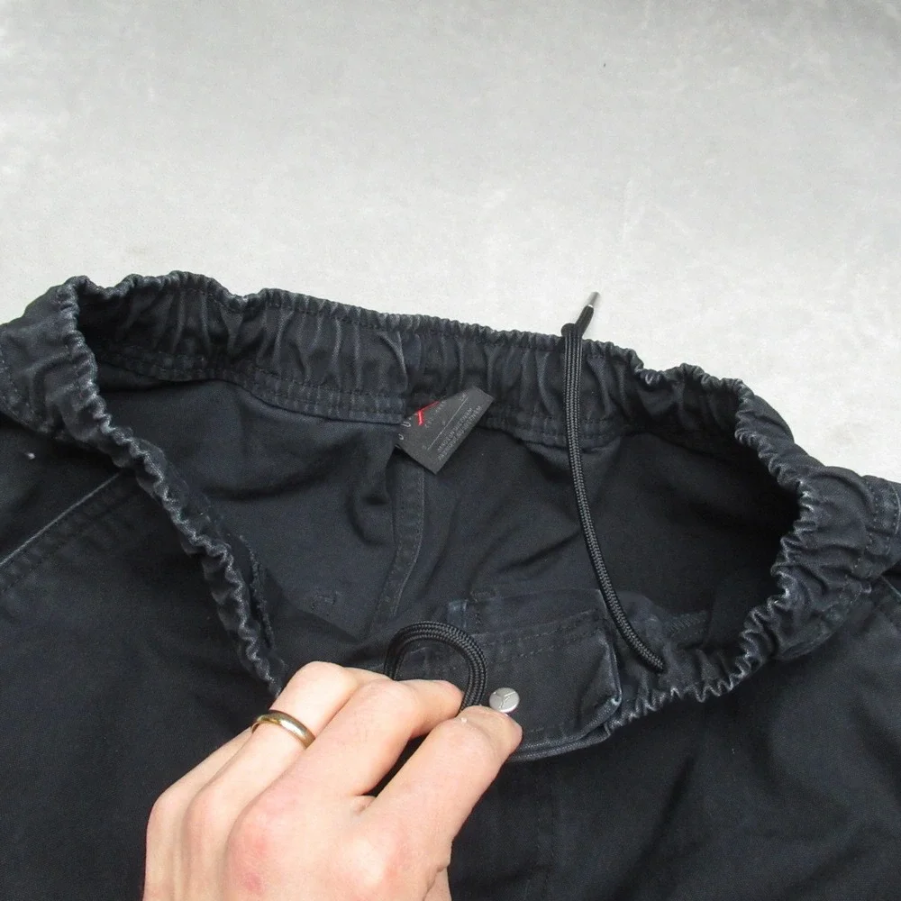 Jordan Pants Mens Small Black Chicago Utility Cargo Active Jog Relaxed 27x32‎
